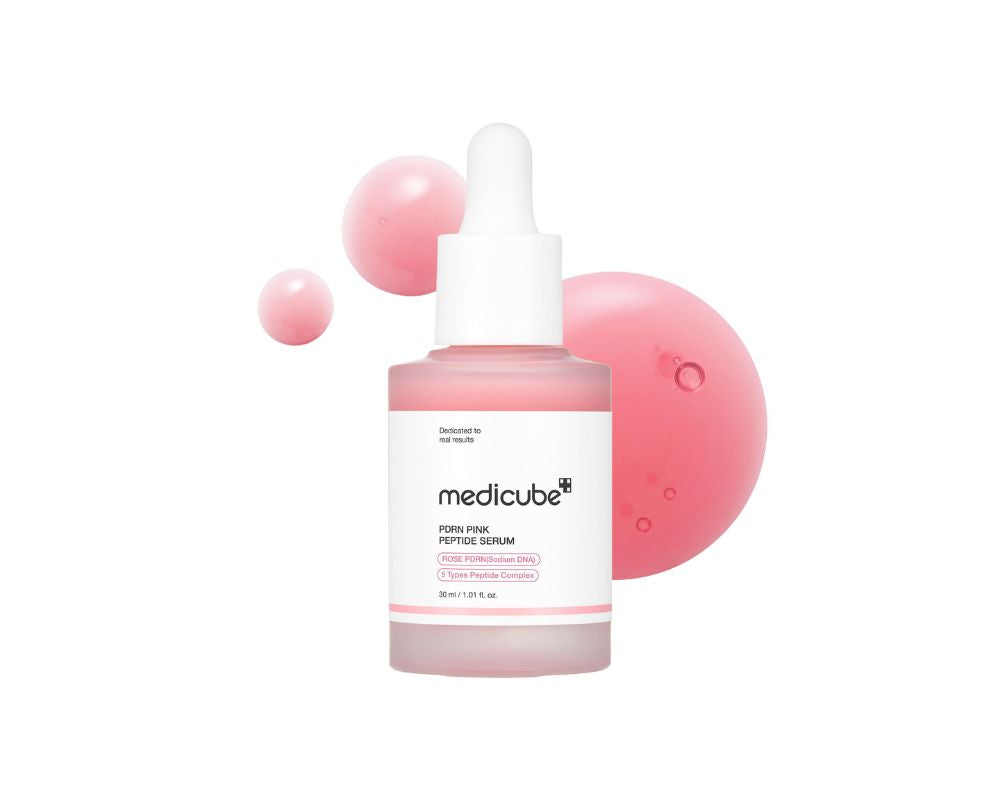 Medicube PDRN Pink Peptide Serum: Glow from within with powerful skin renewal - YesMegastore