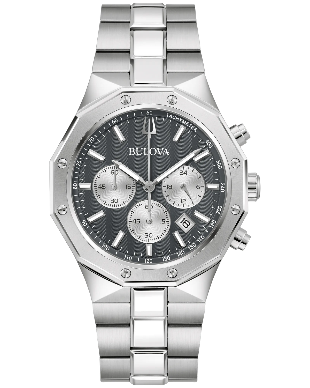 Bulova Prestige Chronograph Watch 96B459 40mm
