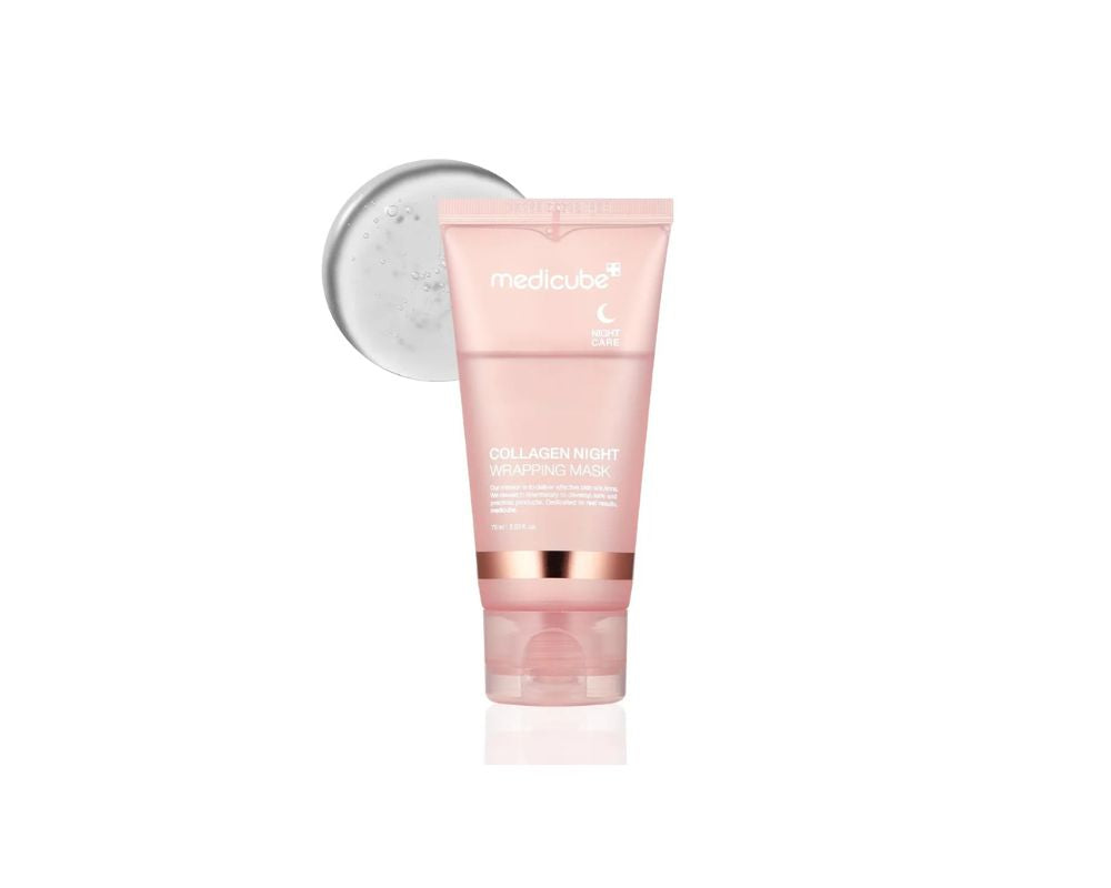 Medicube COLLAGEN NIGHT WRAPPING MASK 75ml: Intense hydration while you sleep - YesMegastore