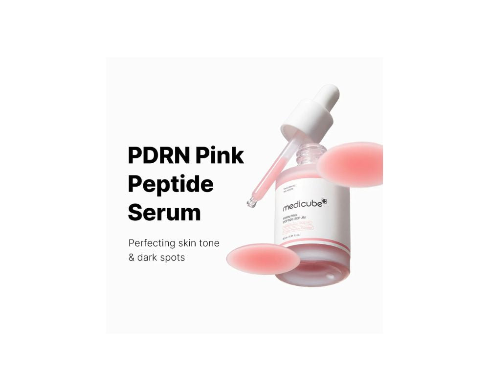 Medicube PDRN Pink Peptide Serum: Glow from within with powerful skin renewal - YesMegastore