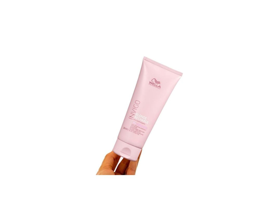 Wella Professionals INVIGO Blonde Recharge Cool Blonde Color Refreshing Conditioner - 200ml - YesMegastore