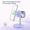15W Magnetic Wireless Charger Desktop Phone Stand 3-in-1