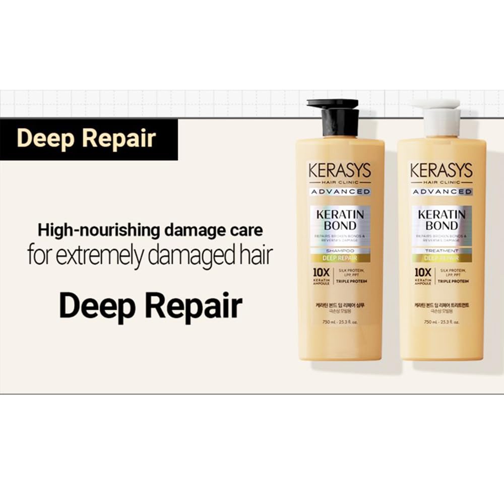 Kerasys Advanced Keratin Bond Shampoo – Deep Repair