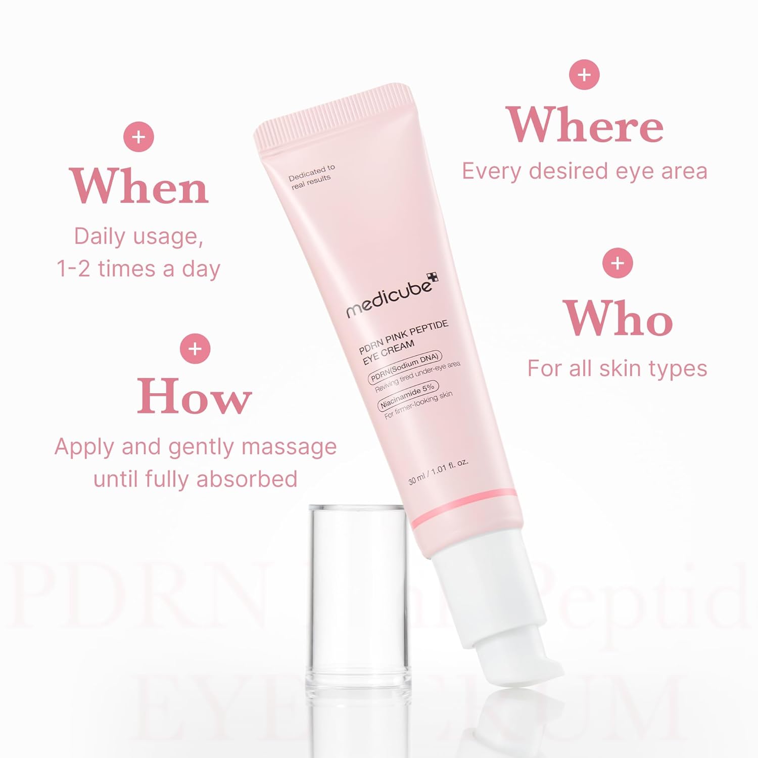 Medicube PDRN P:ink Peptide Eye Cream - YesMegastore