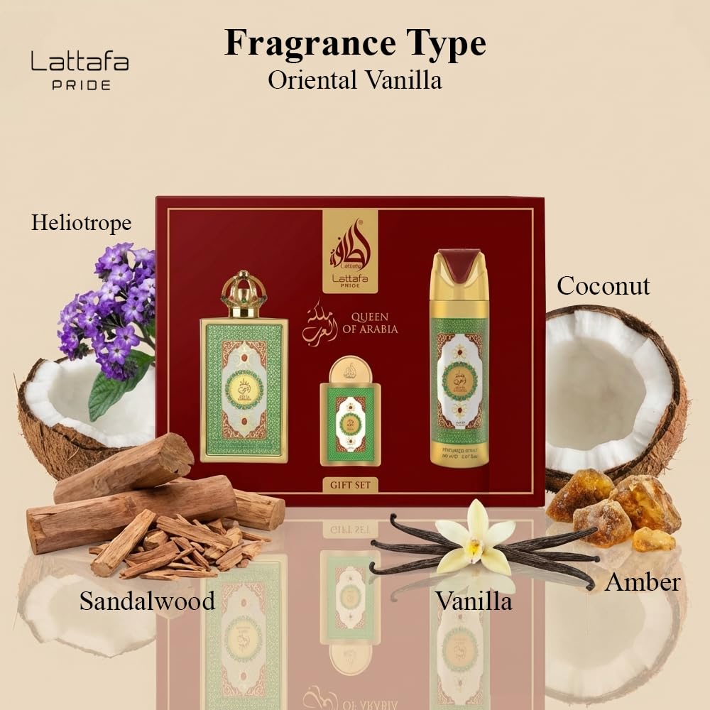 Lattafa Pride Queen Of Arabia Fragrances Gift Set