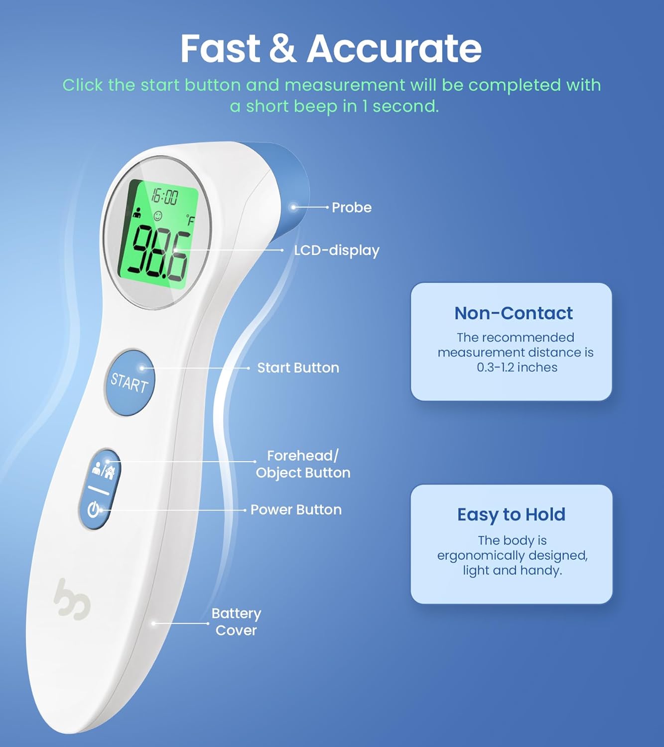 Femometer Forehead Thermometer for Adults and Kids - YesMegastore