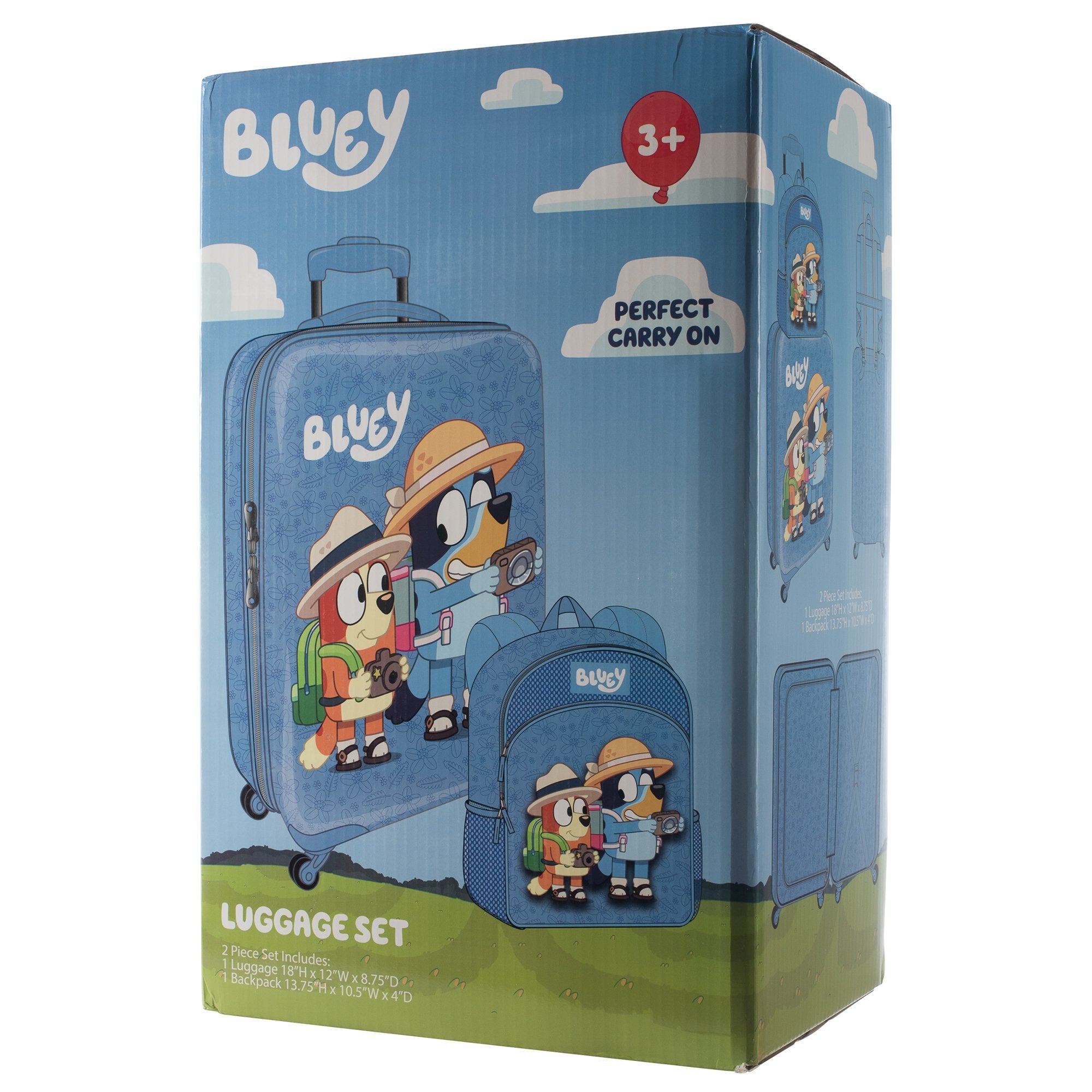 Bluey Kids Luggage and Backpack Set - YesMegastore