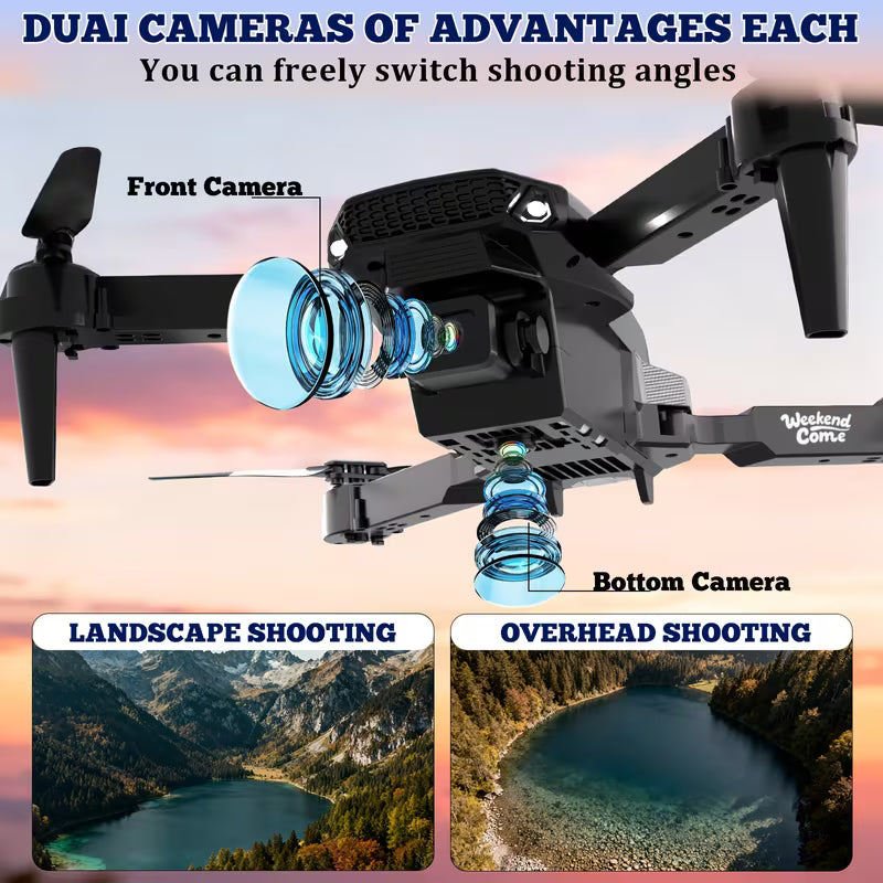 Carbon Fiber Drone 360 Flip, Dual HD Camera