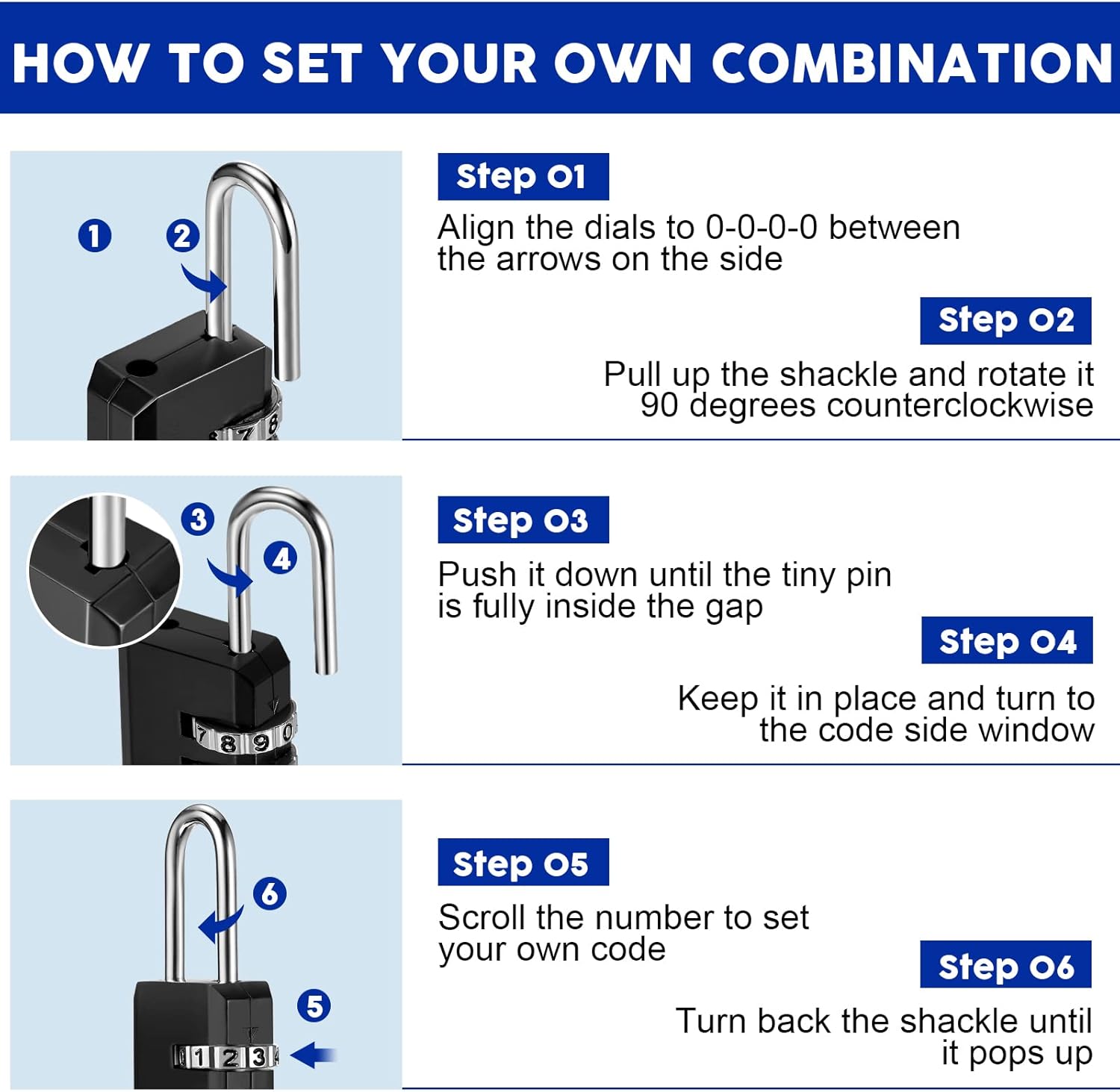 3 Digit Combination Lock Small Combo - YesMegastore