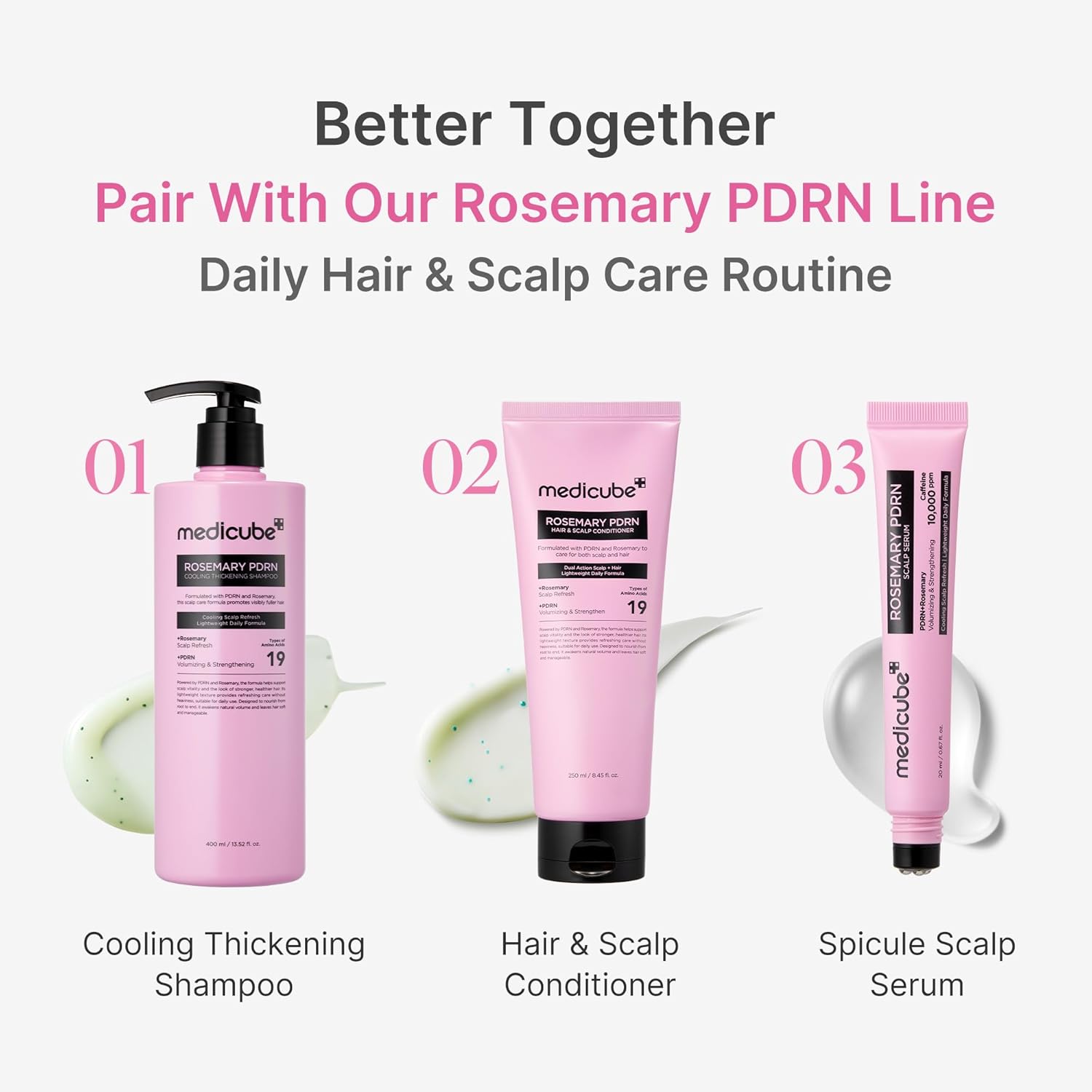 Medicube Rosemary PDRN Hair & Scalp Care Set