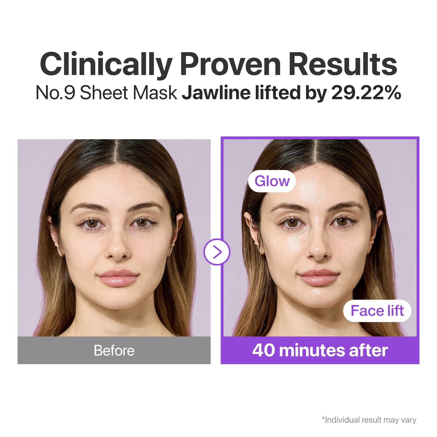 numbuzin No.9+ NAD+ BIO Lifting Full Face Mask 4 SHEETS + 1 SHEET GIFT