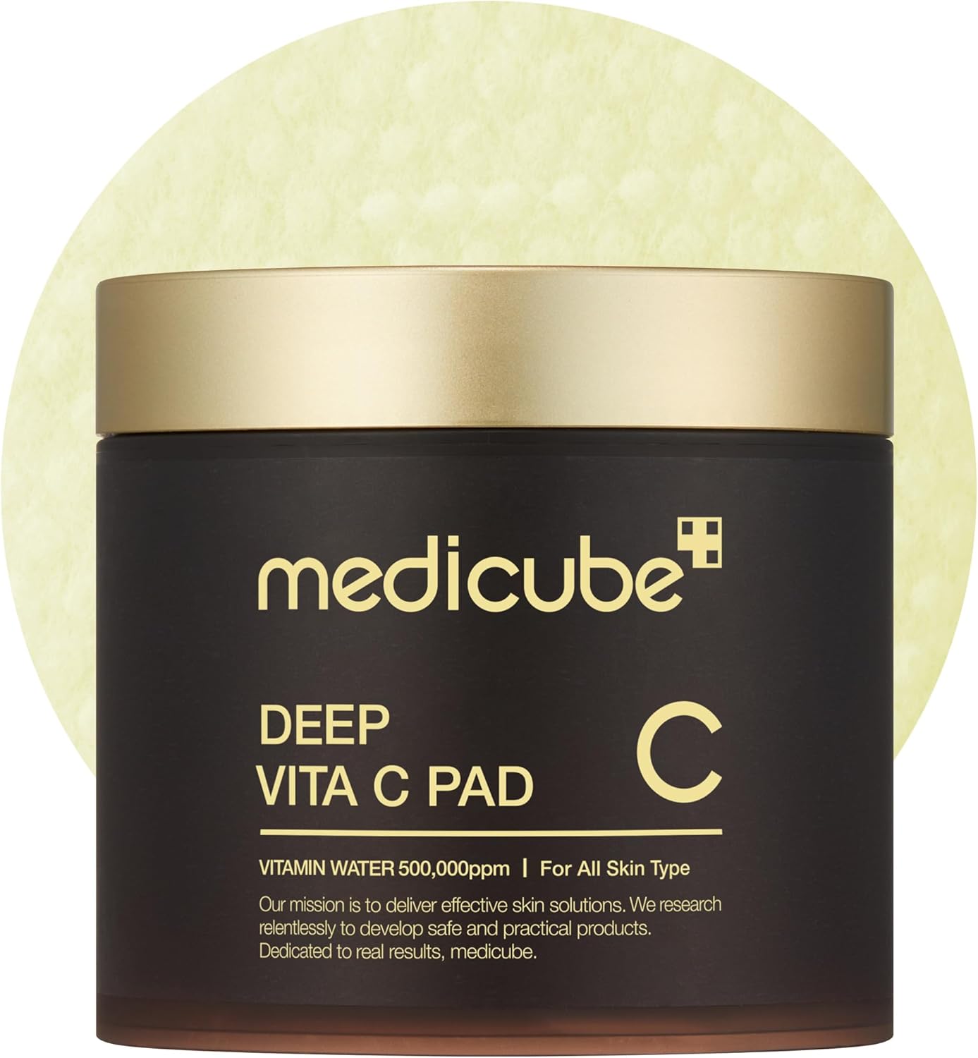 Medicube Deep Vita C Facial Pads, Vitamin C Toner Pads for Uneven Skin Tone - YesMegastore
