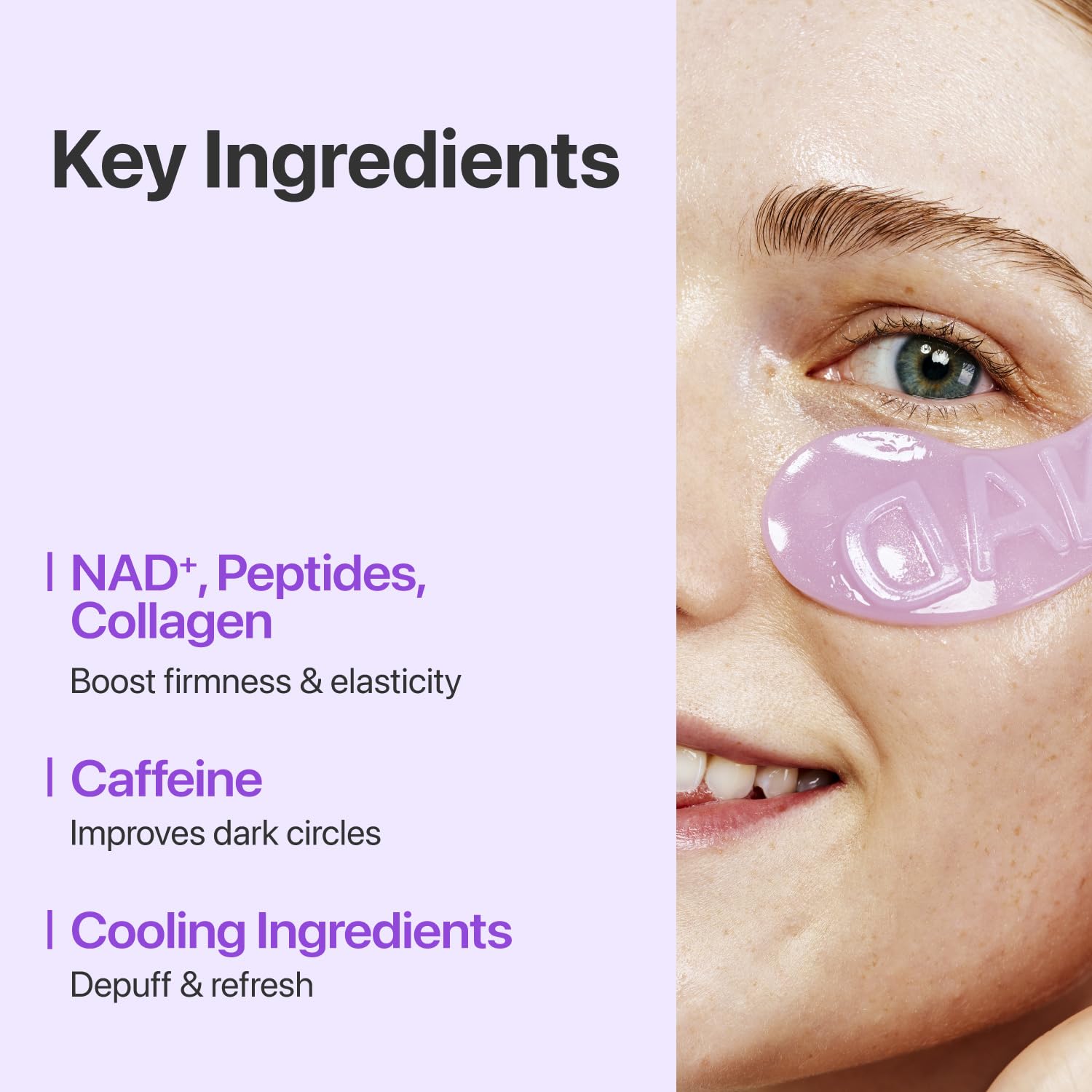 Numbuzin No.9 Eye Patches — NAD+ Collagen Gel Under-Eye Masks