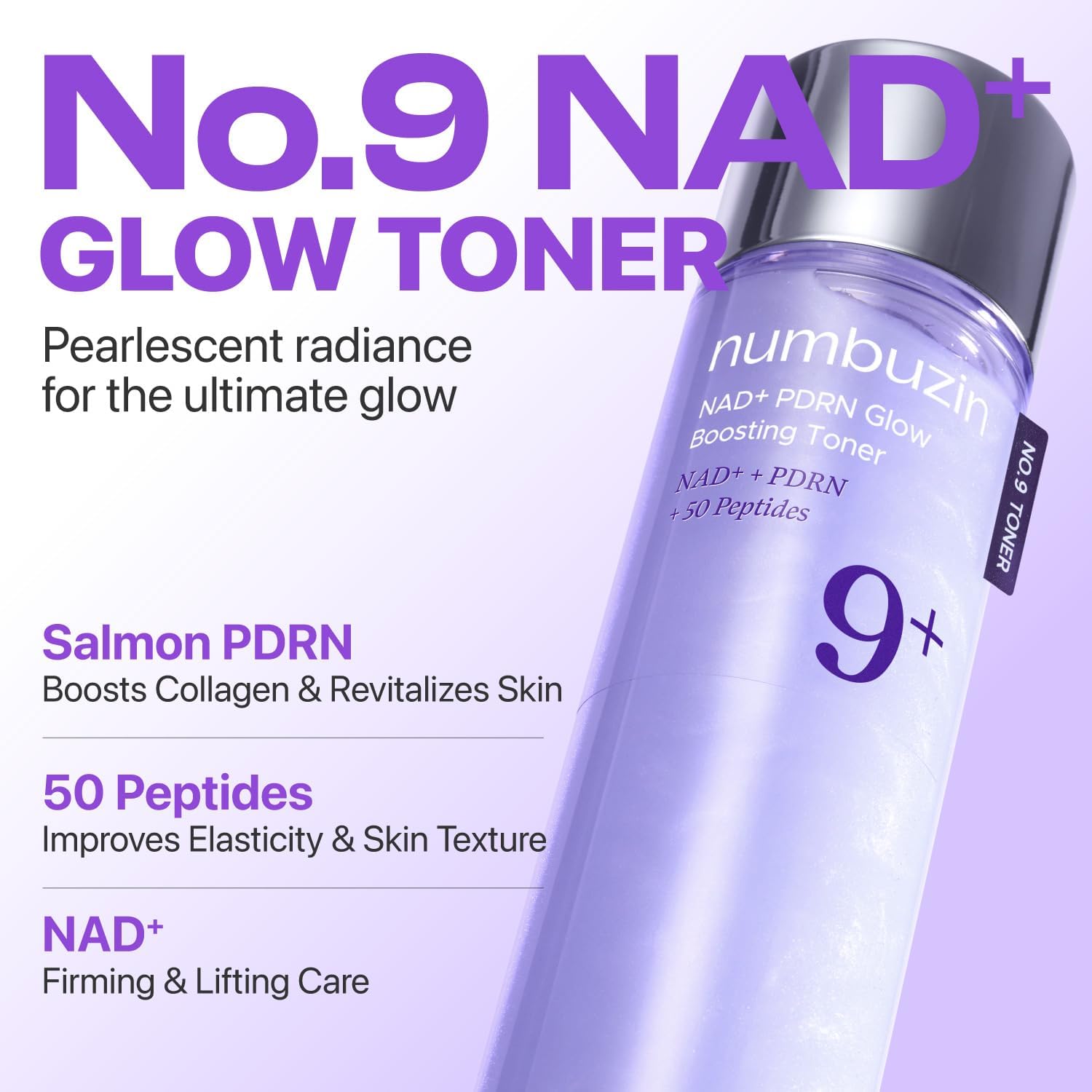 numbuzin No.9 NAD+ PDRN Glow Boosting Toner – Hydrating & Radiance Care