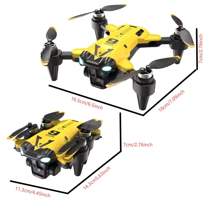 Long-Endurance Drone with Optical Flow Positioning & Dual HD Cameras