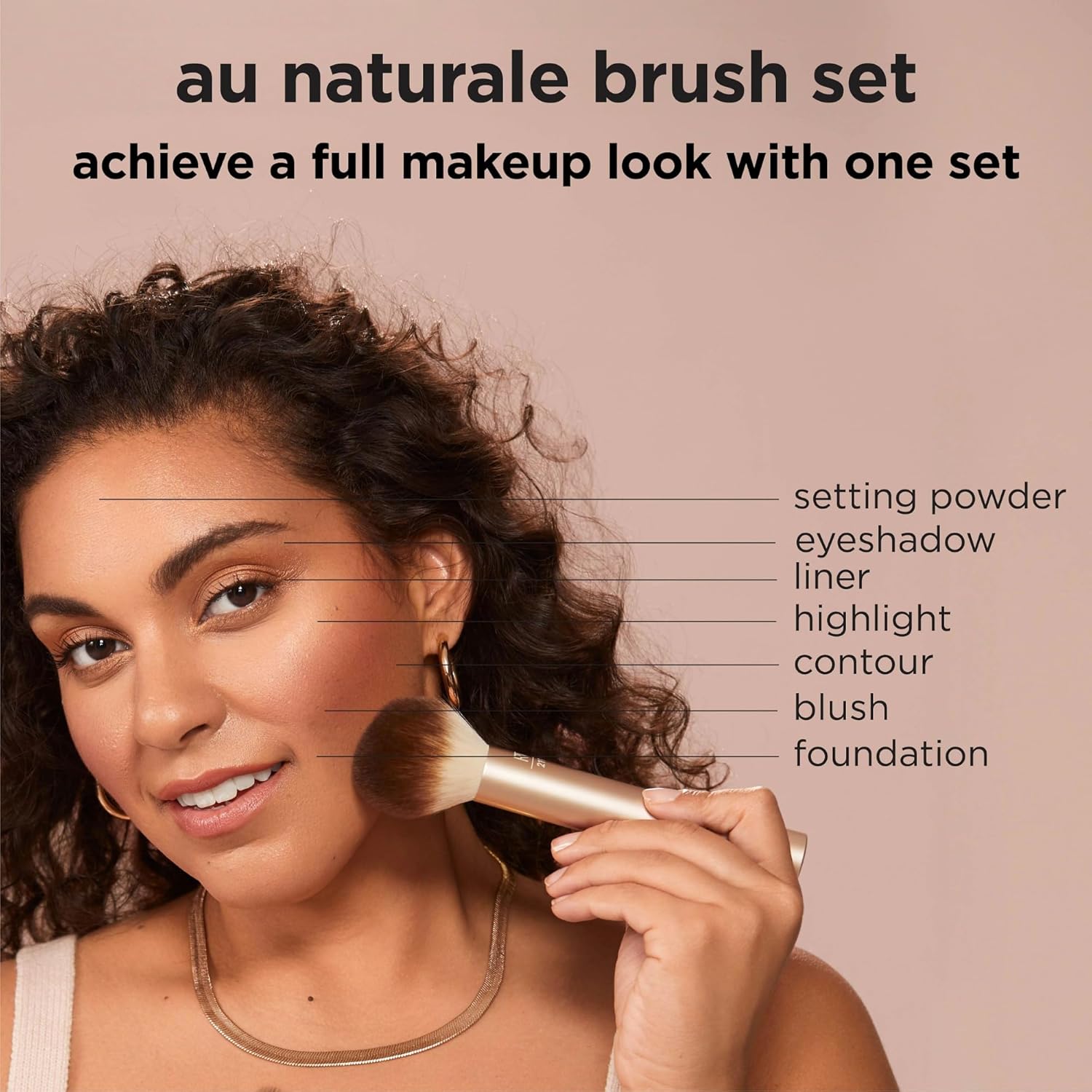 Real Techniques Au Naturale 9-Piece Makeup Brush Set