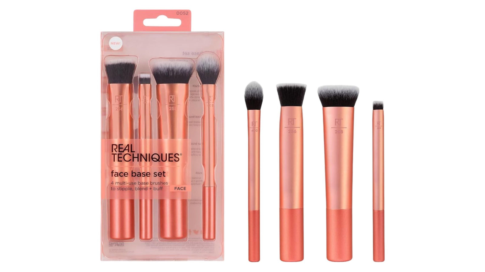 Real Techniques Face Base Set Makeup Brush Kit - 4pc - YesMegastore