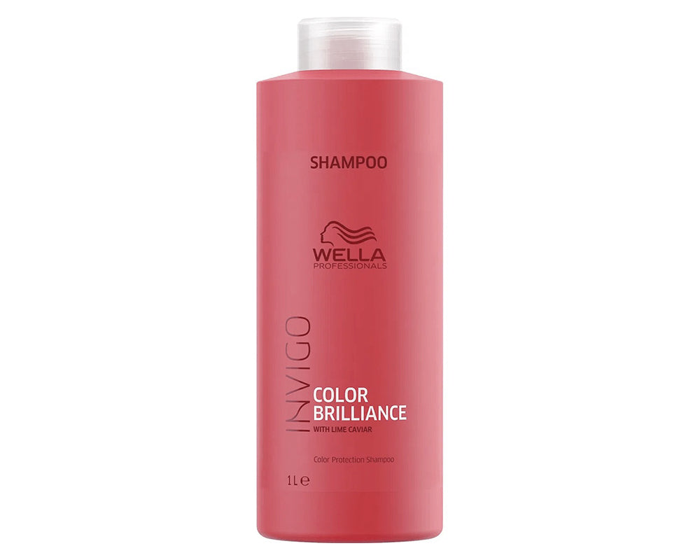Wella Brilliance Shampoo 1L - Color Protection and Shine - YesMegastore