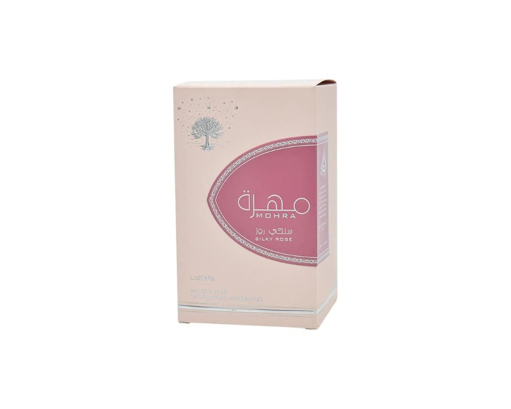 Lattafa Mohra Silky Rose EDP Spray- - YesMegastore