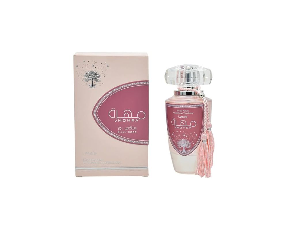Lattafa Mohra Silky Rose EDP Spray- - YesMegastore