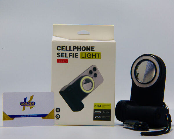 Cellphone Selfie Light – Iluminador LED Recarregável (Modelo BBC-9)