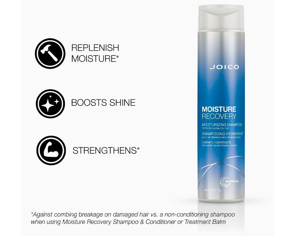 JOICO Moisture Recovery Shampoo 300ml - Hydrating Hair Cleanser - YesMegastore