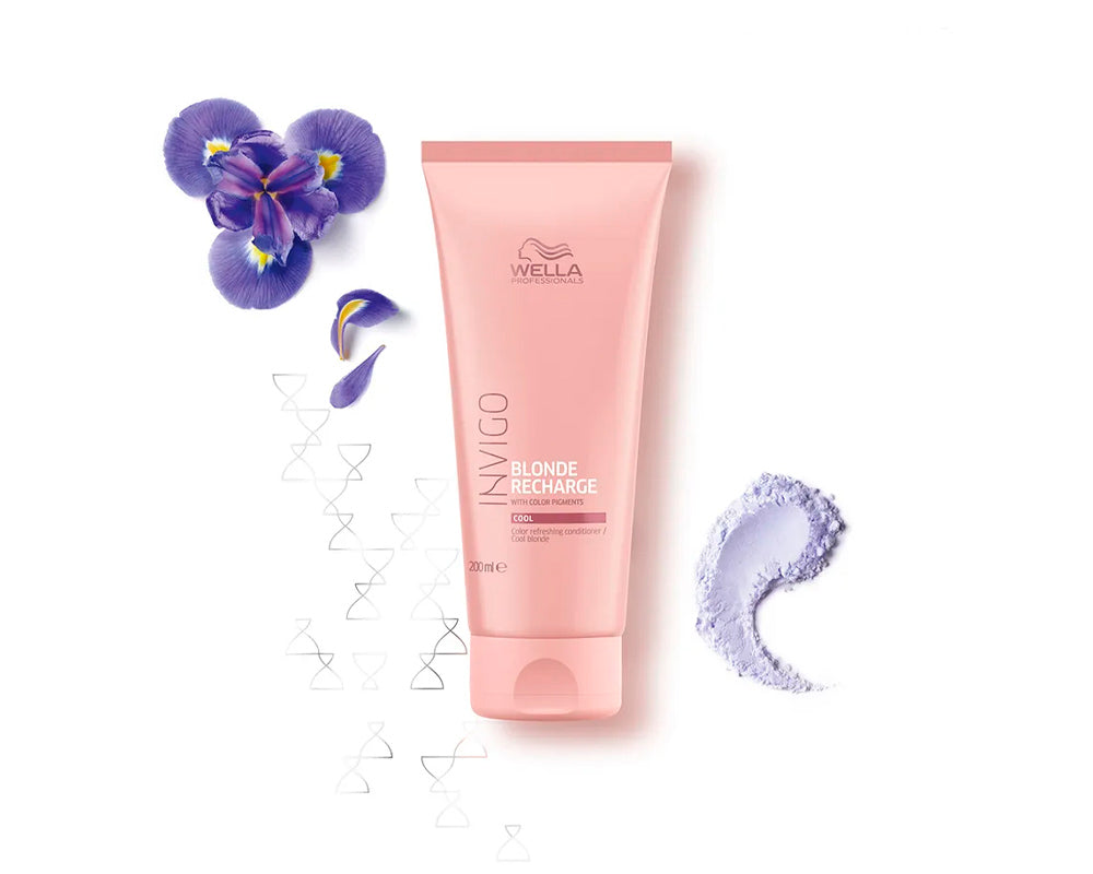 Wella Professionals INVIGO Blonde Recharge Cool Blonde Color Refreshing Conditioner - 200ml - YesMegastore