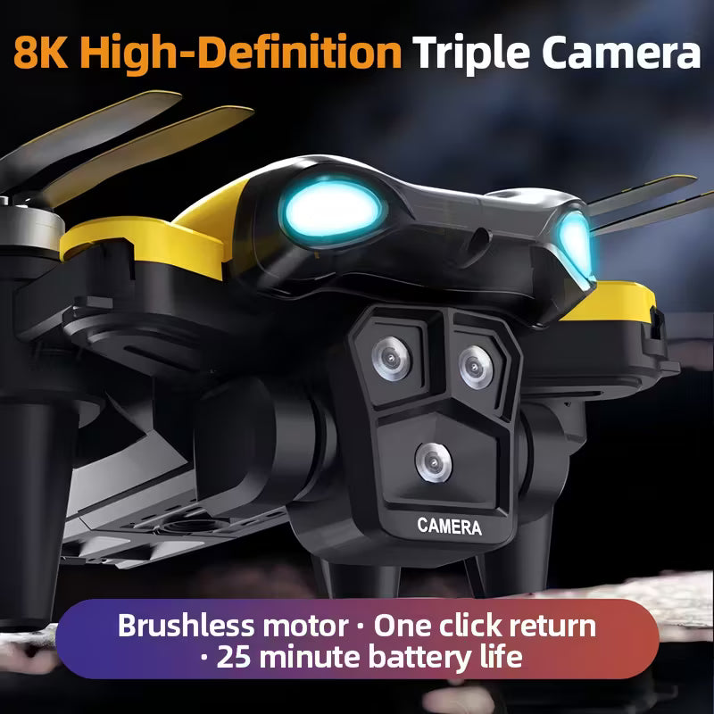 Long-Endurance Drone with Optical Flow Positioning & Dual HD Cameras