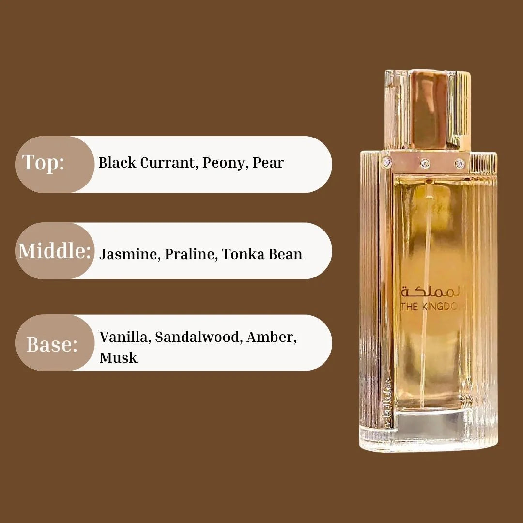 Lattafa The Kingdom Eau De Parfum Spray for Women 3.4 Oz - YesMegastore