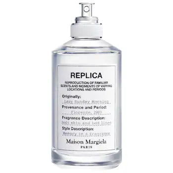 Maison Margiela ’REPLICA’ Lazy Sunday Morning Eau de Toilette with White Musk, Lily of the Valley, and Iris - YesMegastore