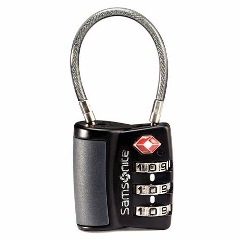 Samsonite 3 Dial Cable Combo Lock - YesMegastore